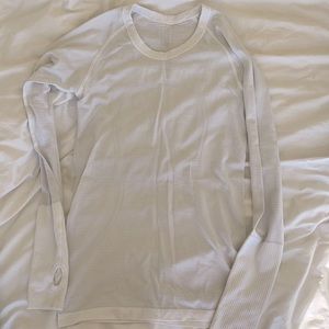 Lululemon White Long Sleeve Top Size 6